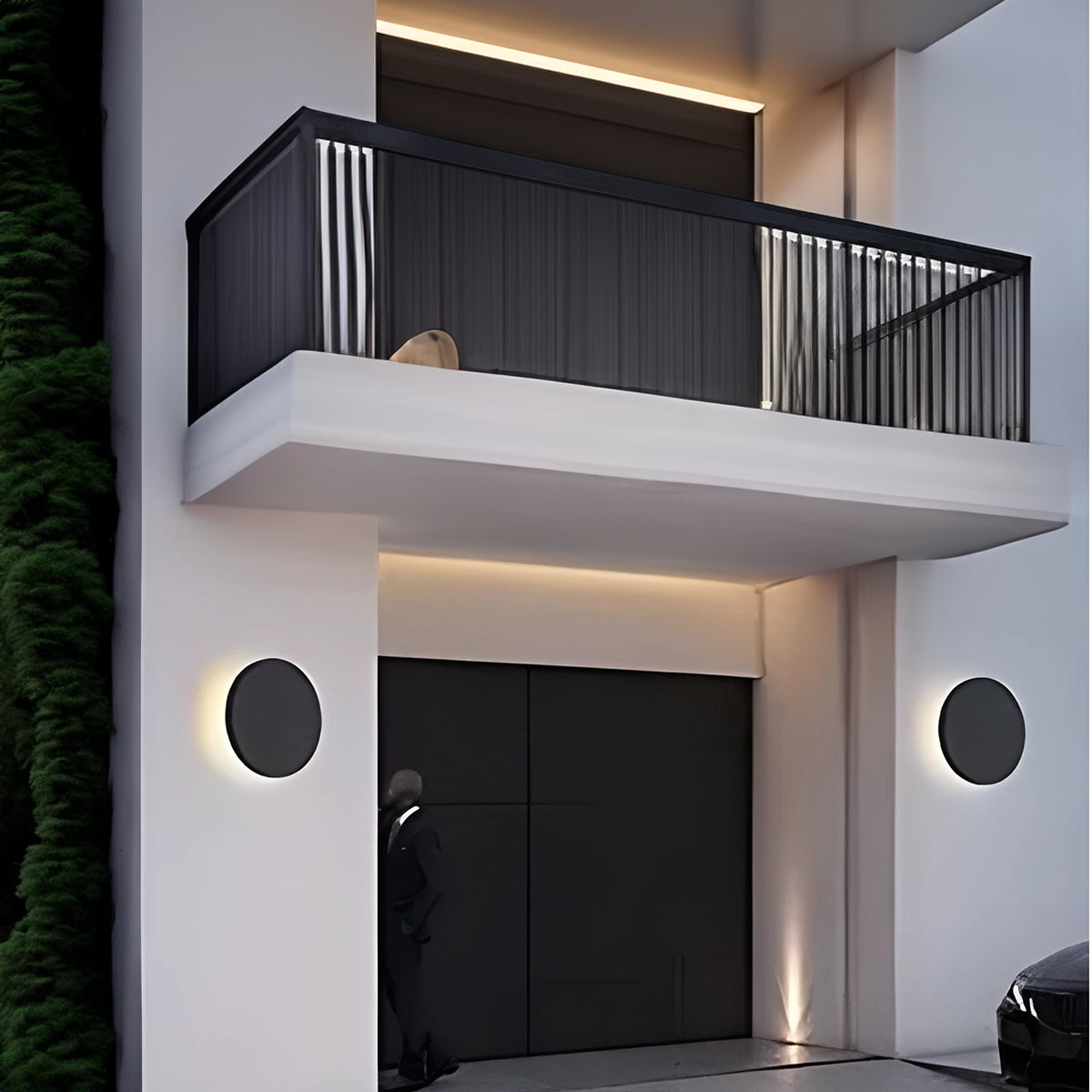 Round LED Wall Light – Outdoor Waterproof Light for Garden, Porch or Patio