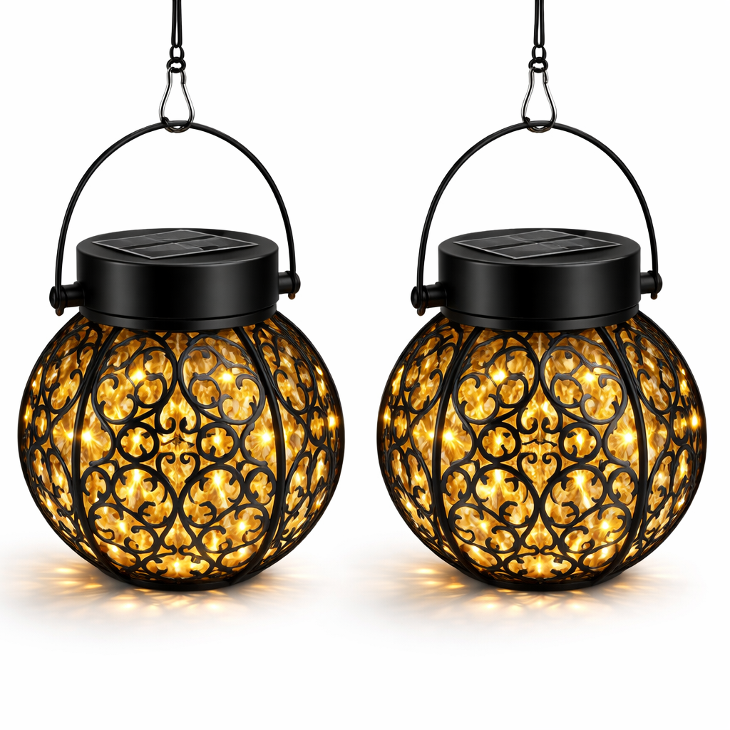 SolAura – Hanging Solar Garden Lantern
