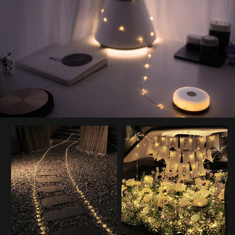LuminTrail™ - 2-in-1 Solar Portable String Light