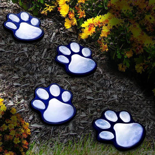 TailGlow - Solar-powered paw print lights