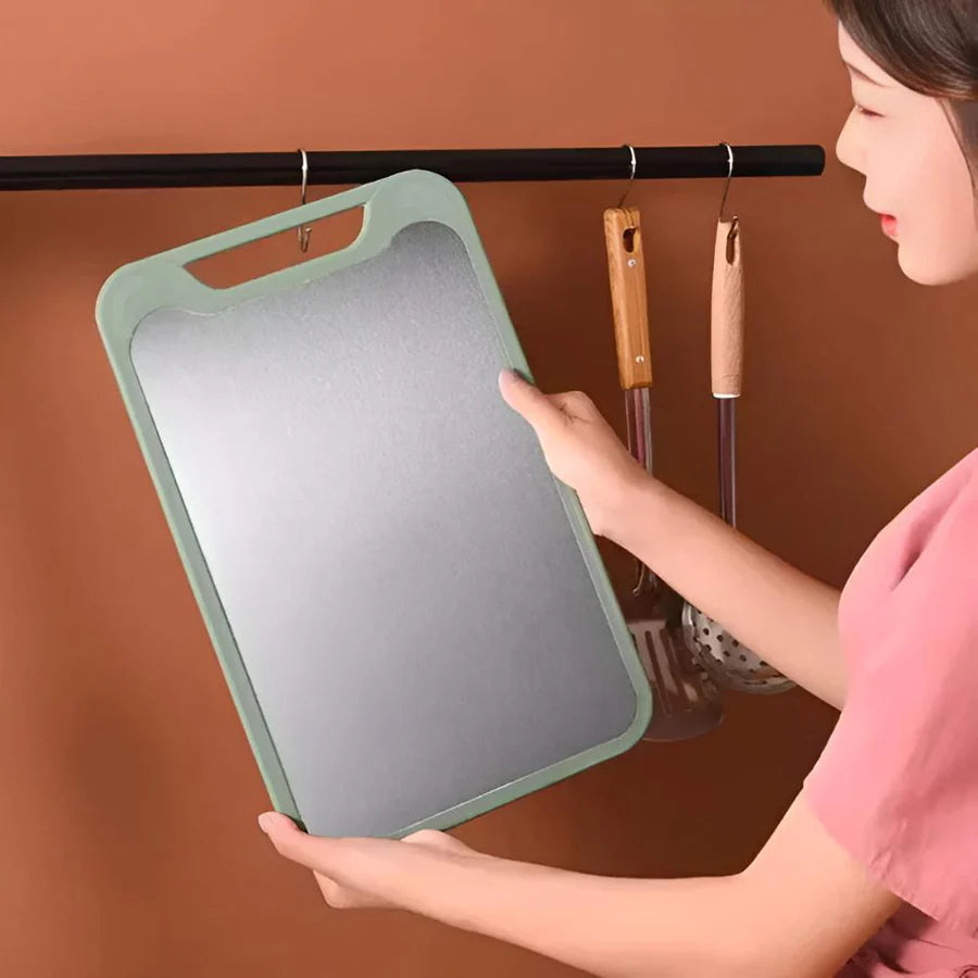 DualPrep Stainless Steel Chopping Board