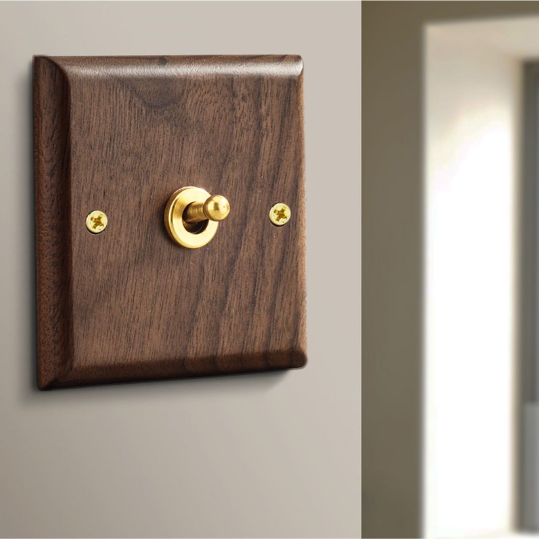 Vintage Wooden Toggle Switch