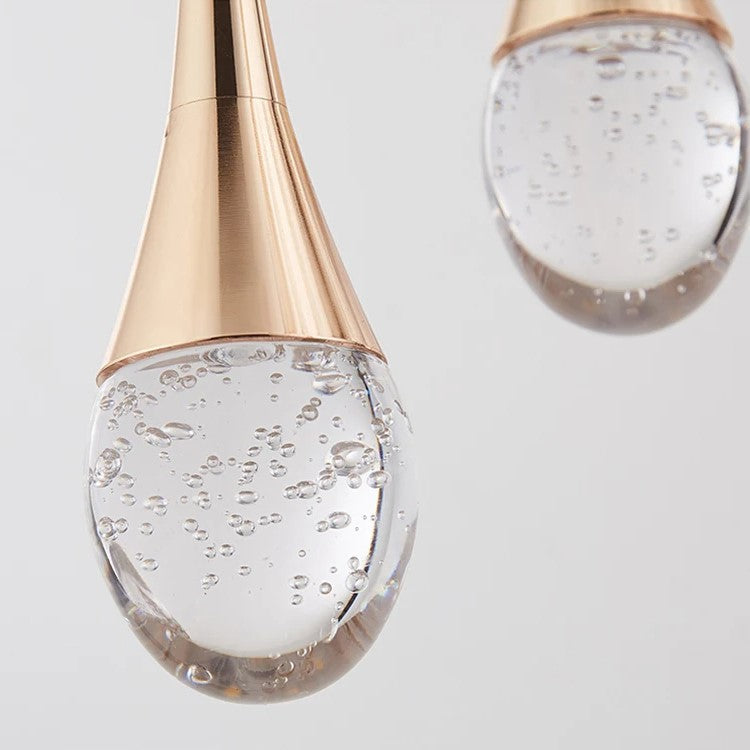 GoldenBubble – Elegant LED Pendant Light with Crystal Effect