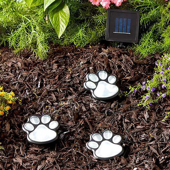 TailGlow - Solar-powered paw print lights