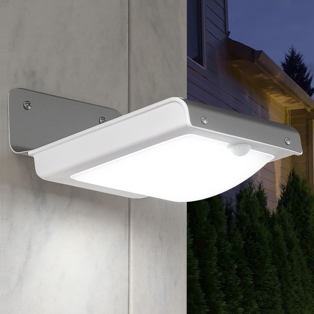 LumaPlate - Solar Aluminum Plate LED Wall Light