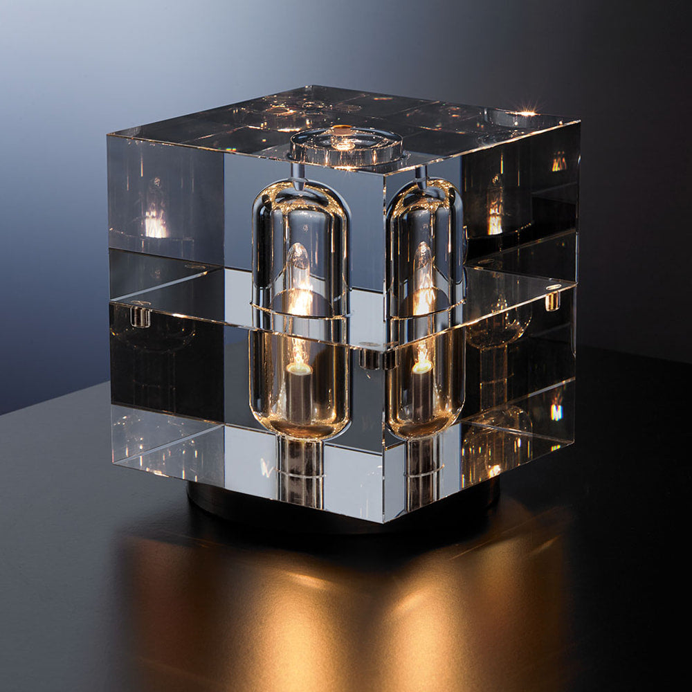 Cubelux – Elegant Nordic Crystal LED Desk Lamp