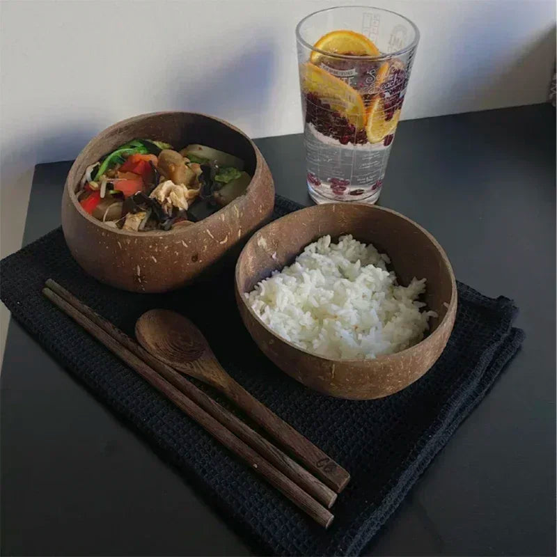Handmade Coconut 10 Bowl Set