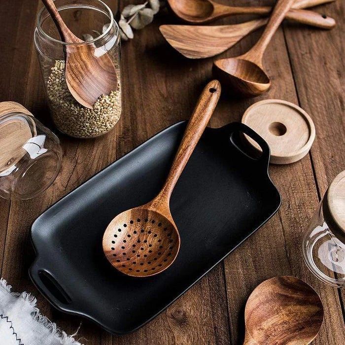 Forestra - Handmade Teak Wood Cooking Utensils Set