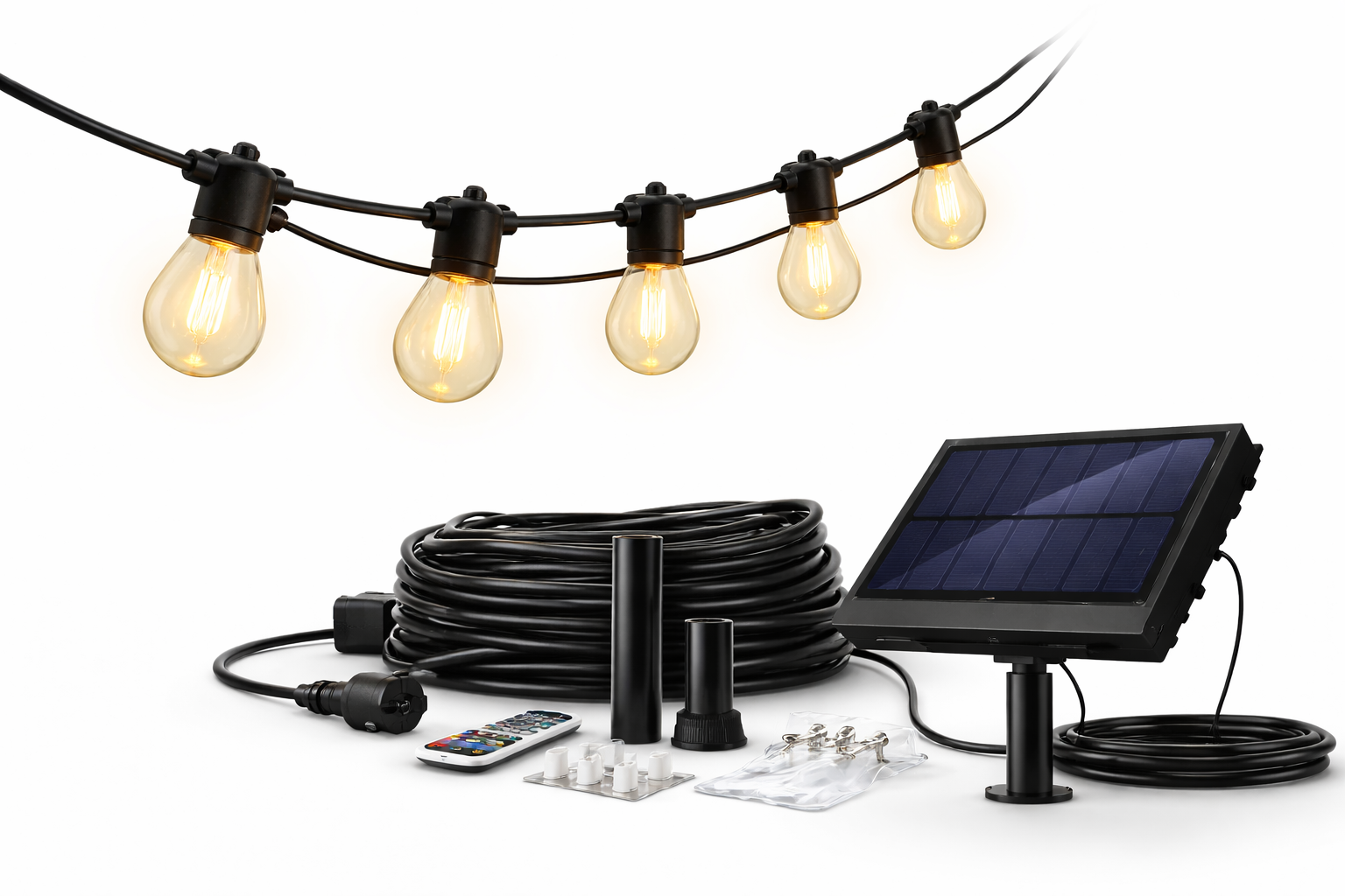 SolarFest™ – 5m–12m Outdoor LED Festoon String Lights