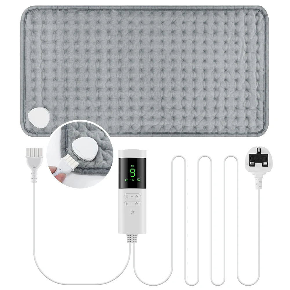Electric Heated Blanket – Plush Washable Throw for Home & Office Warmth