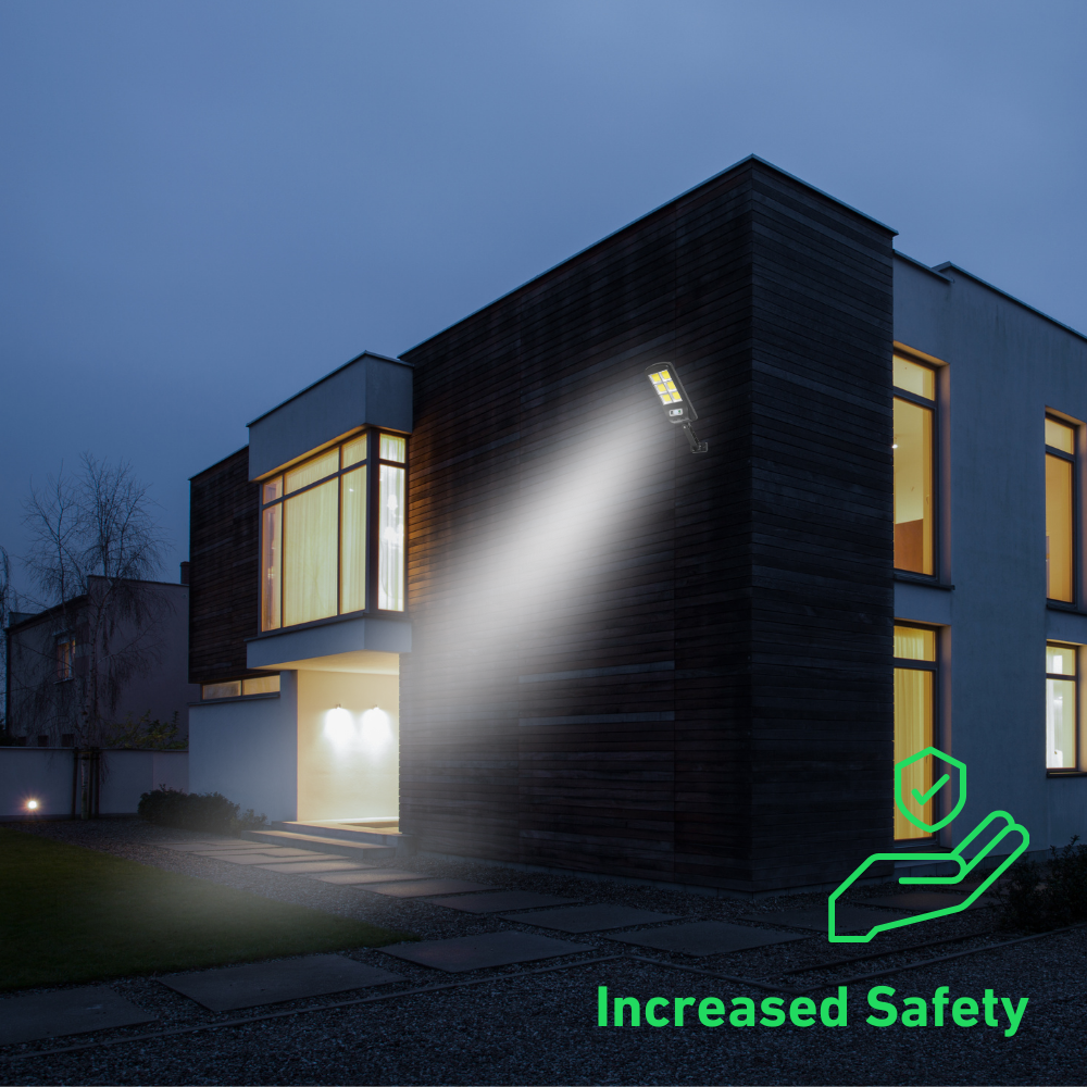 800W High-Power Solar LED Light for Outdoor Use