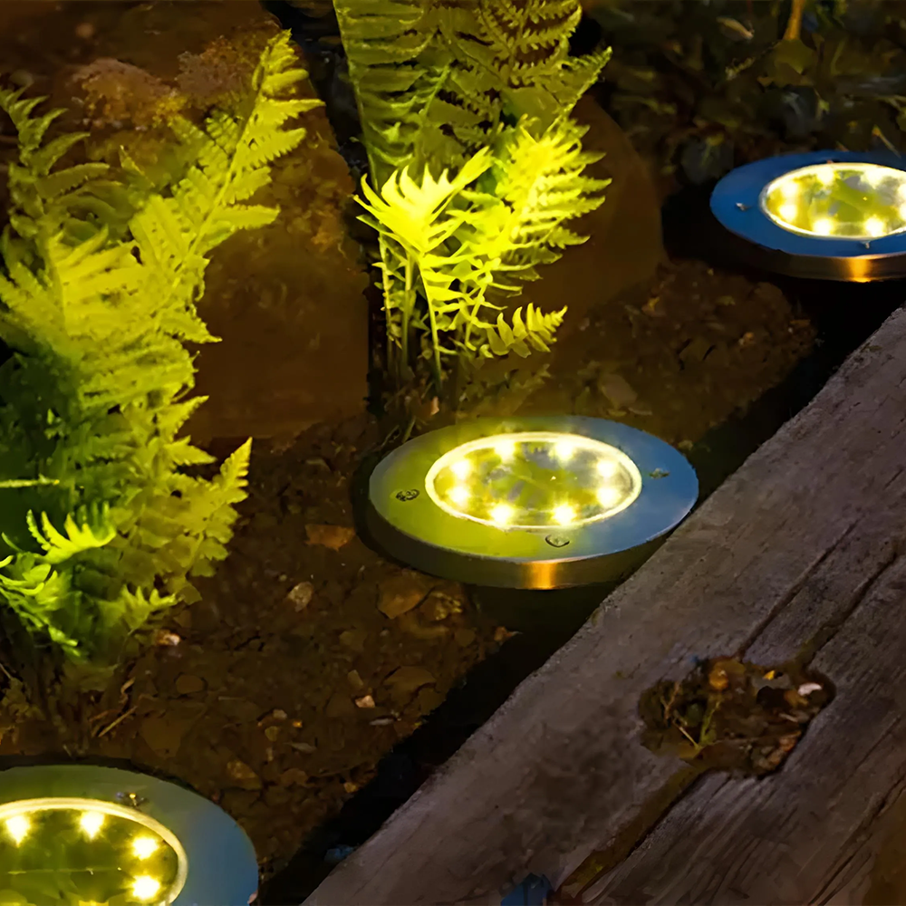 RoundSolar – Solar Ground LED Spotlight for Outdoors