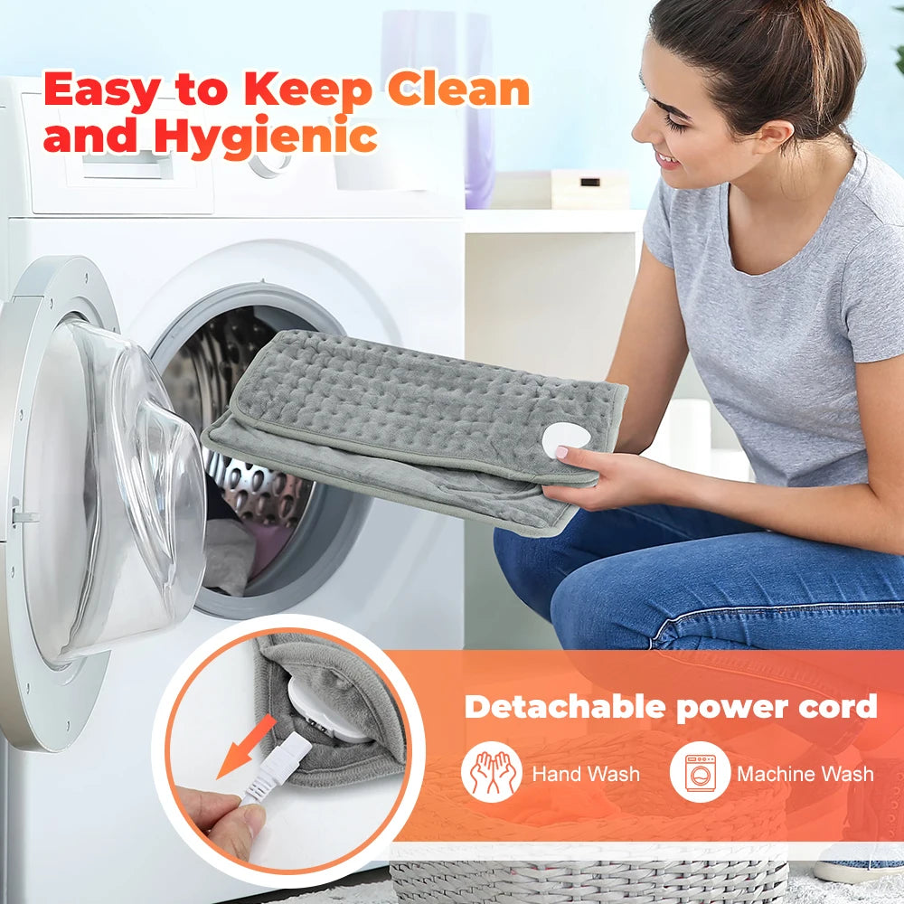 Electric Foot Heating Pad Washable Feet Warmer Heater Household Soft Plush Winter Warm Blanket Foot Warming Mat Home Office
