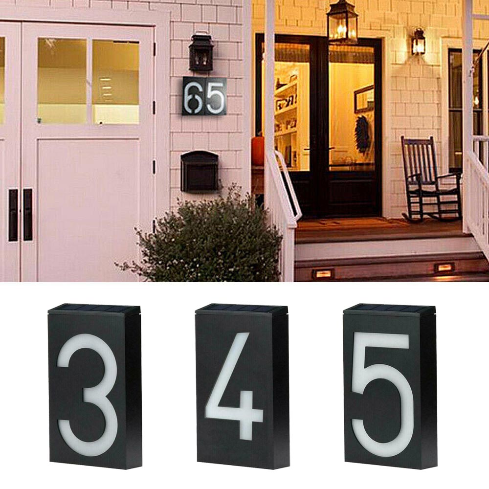 Illuminated Solar Address Sign for Your Home