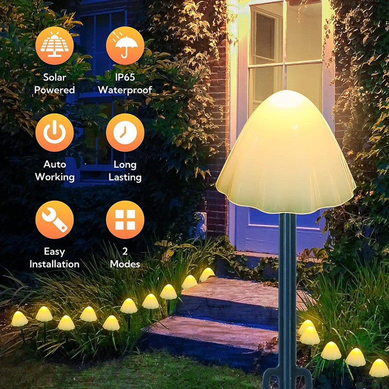 SunShroom™ - Decorative solar mushroom garden lamps