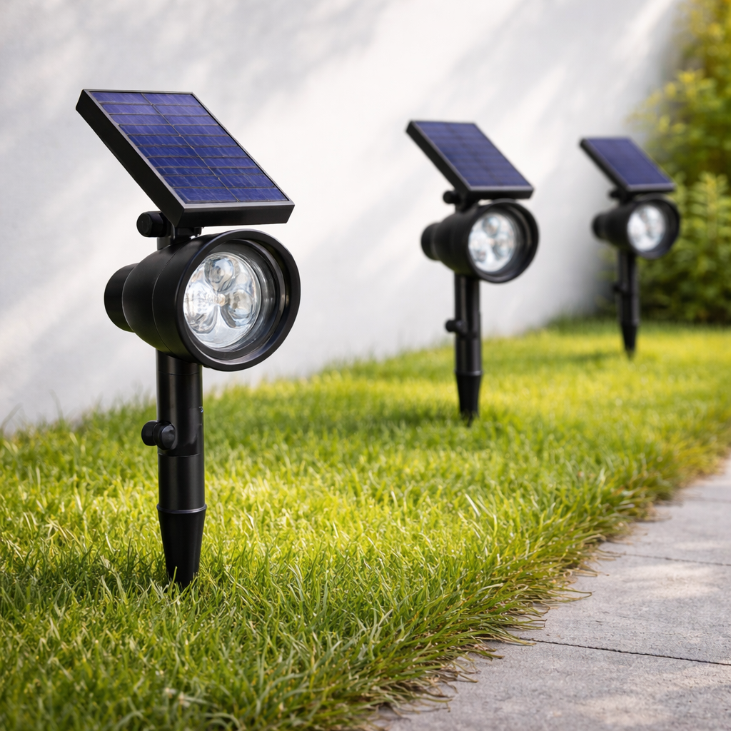 RayForge - Solar Outdoor Spotlight