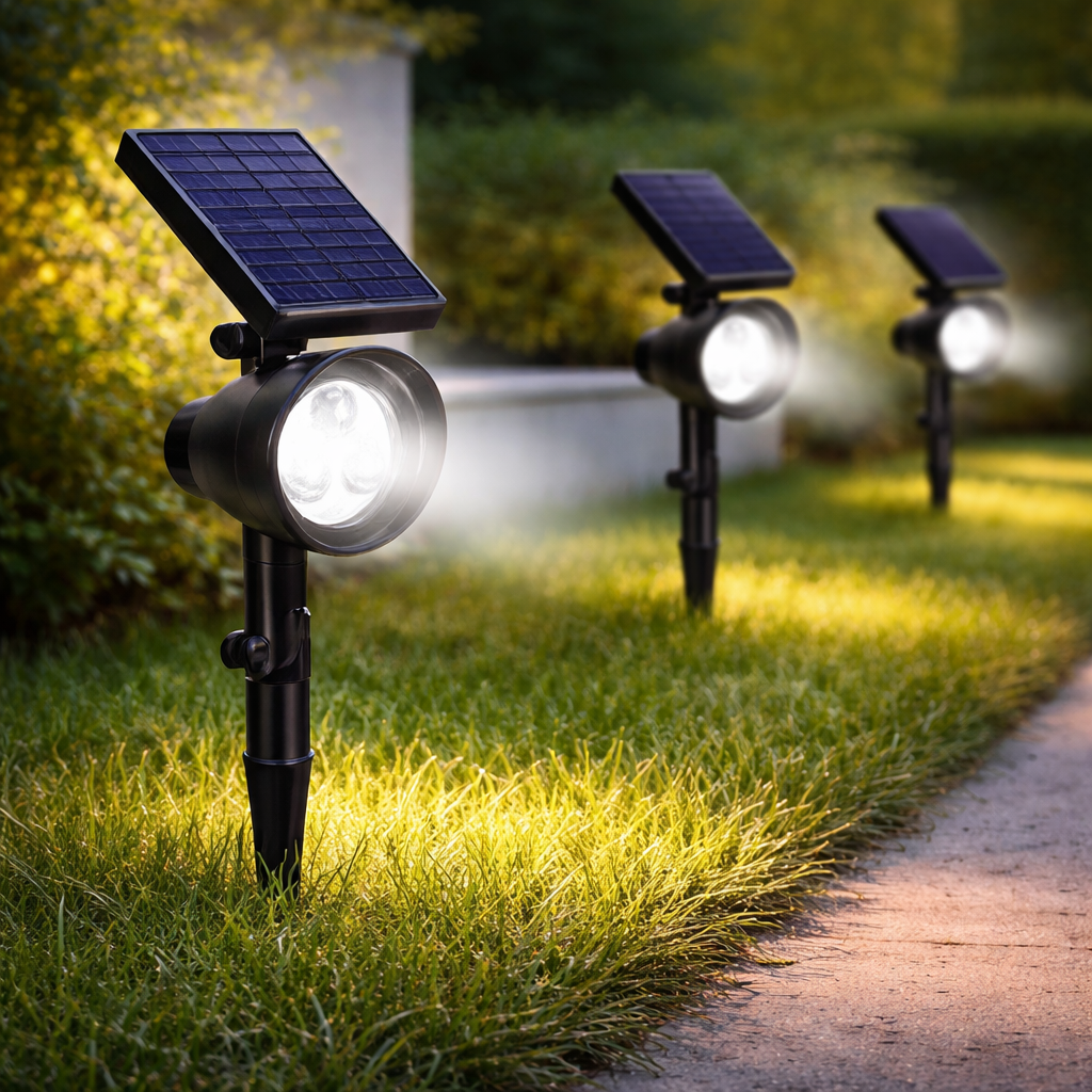 RayForge - Solar Outdoor Spotlight