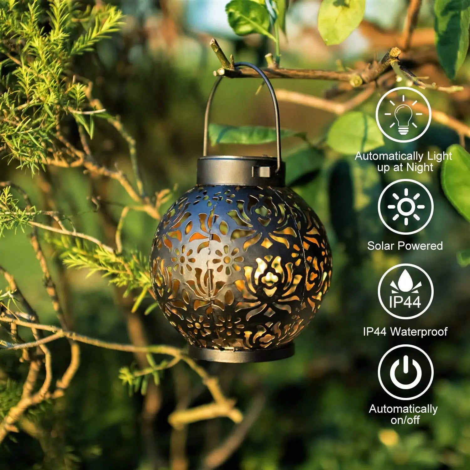 SolAura – Hanging Solar Garden Lantern