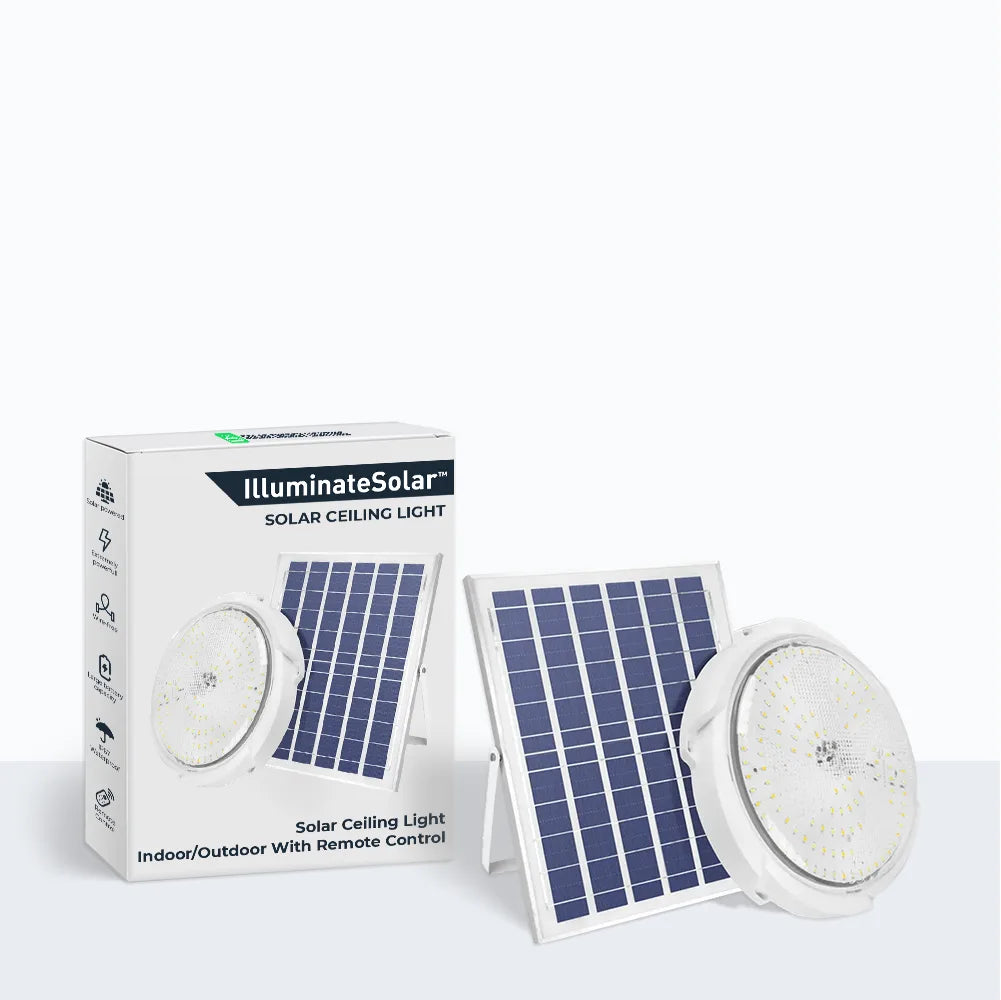 Solar Ceiling Light Indoor/Outdoor With Remote Control