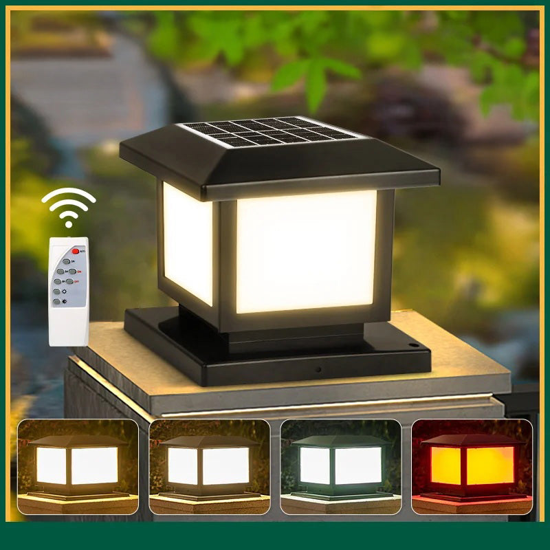 PostaGlow – Solar Pillar Light for Garden & Fence