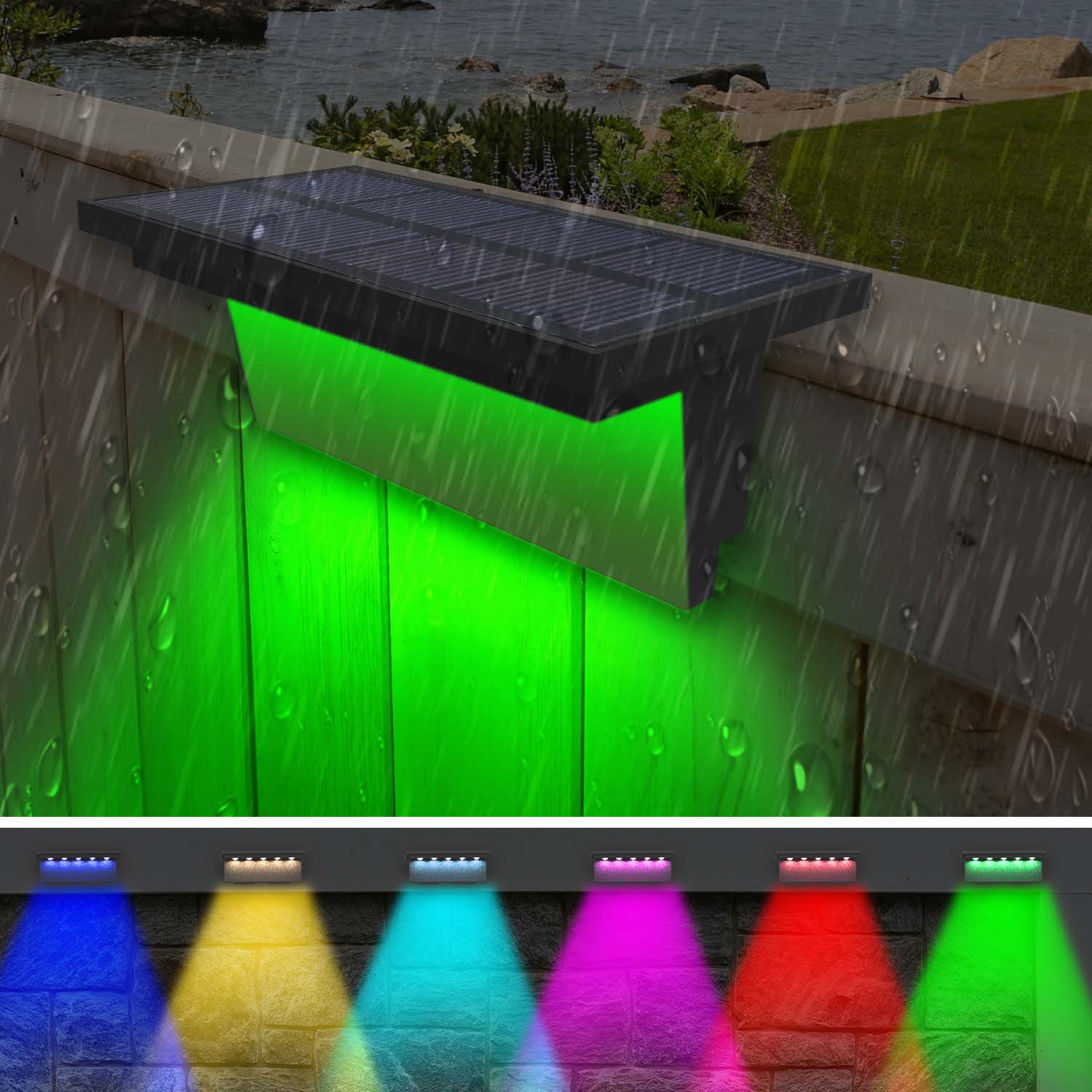 VividSolar™ - Solar Fence Light