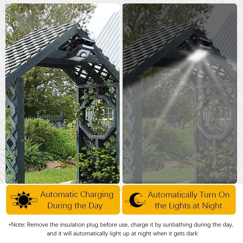 SolarClip Light – USB & Solar Powered Clip-On Lamp for Outdoor Use