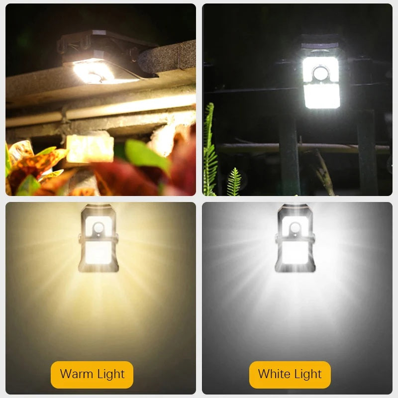 SolarClip Light – USB & Solar Powered Clip-On Lamp for Outdoor Use