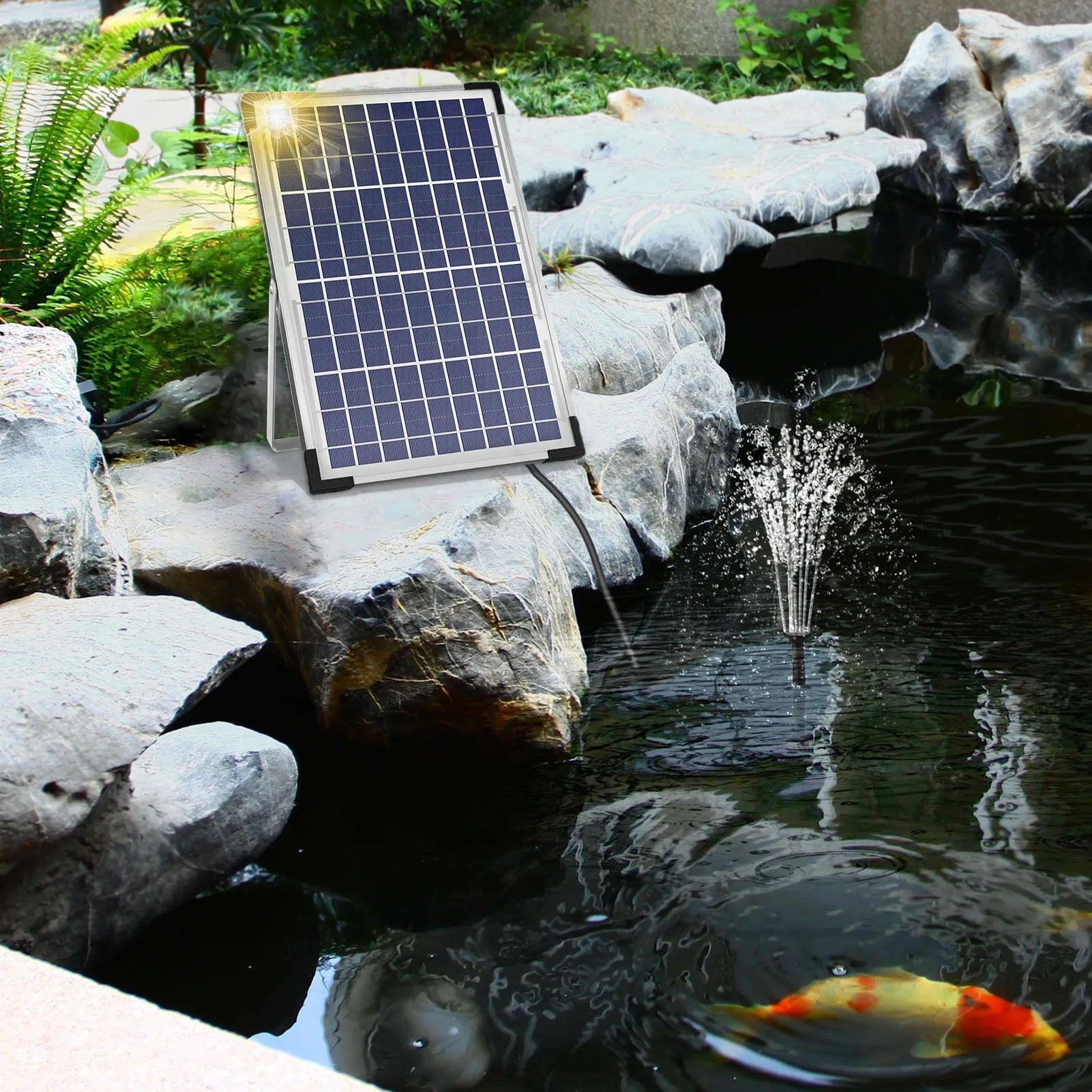 HydroSol – Solar Fountain Pump for Bird Baths & Gardens