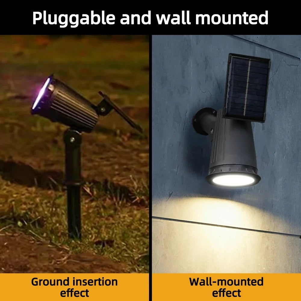 LumaRay – 9 LED Solar Spot Light RGB Outdoor