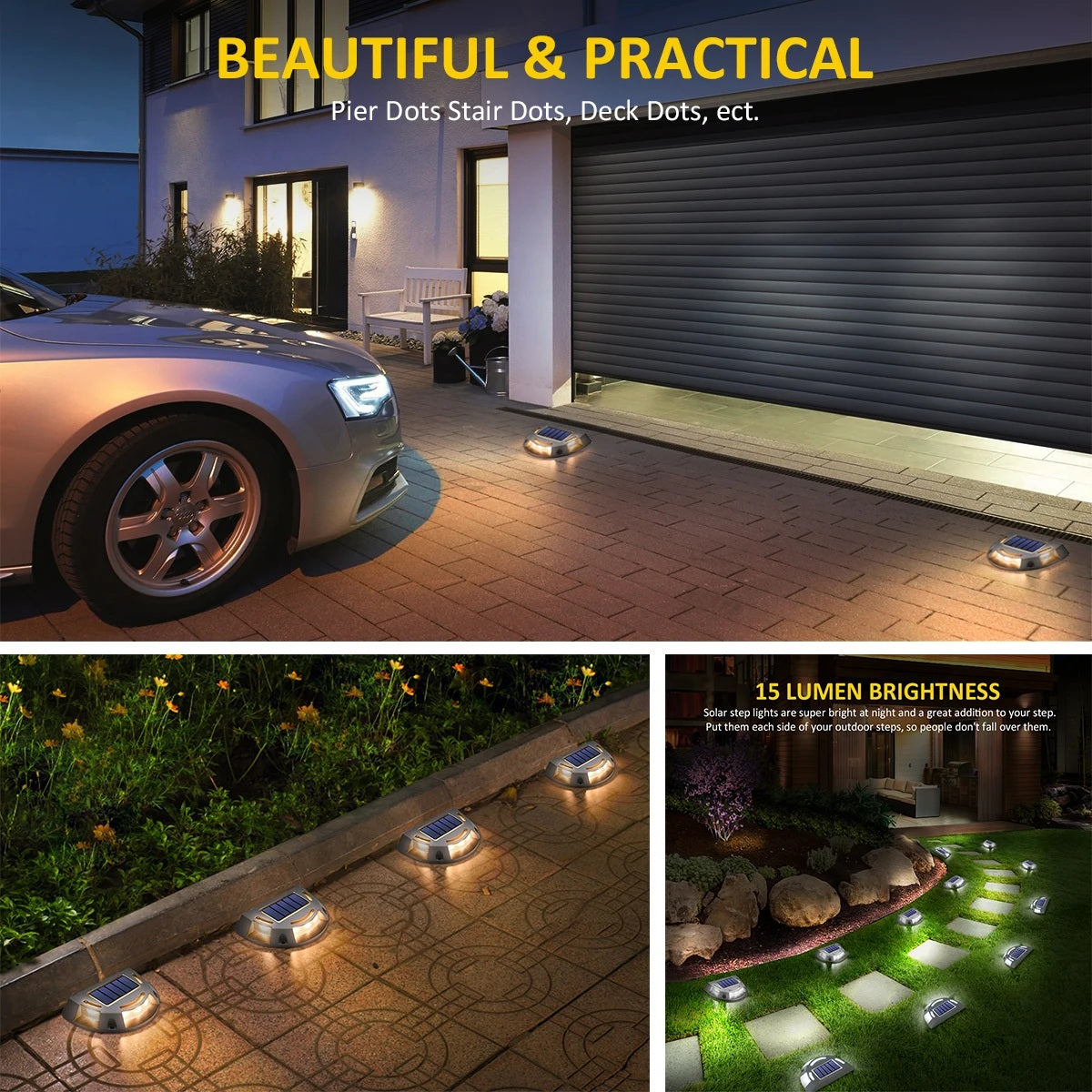 DriveEdge Duo – Aluminium Solar Driveway Lights (2-Pack)