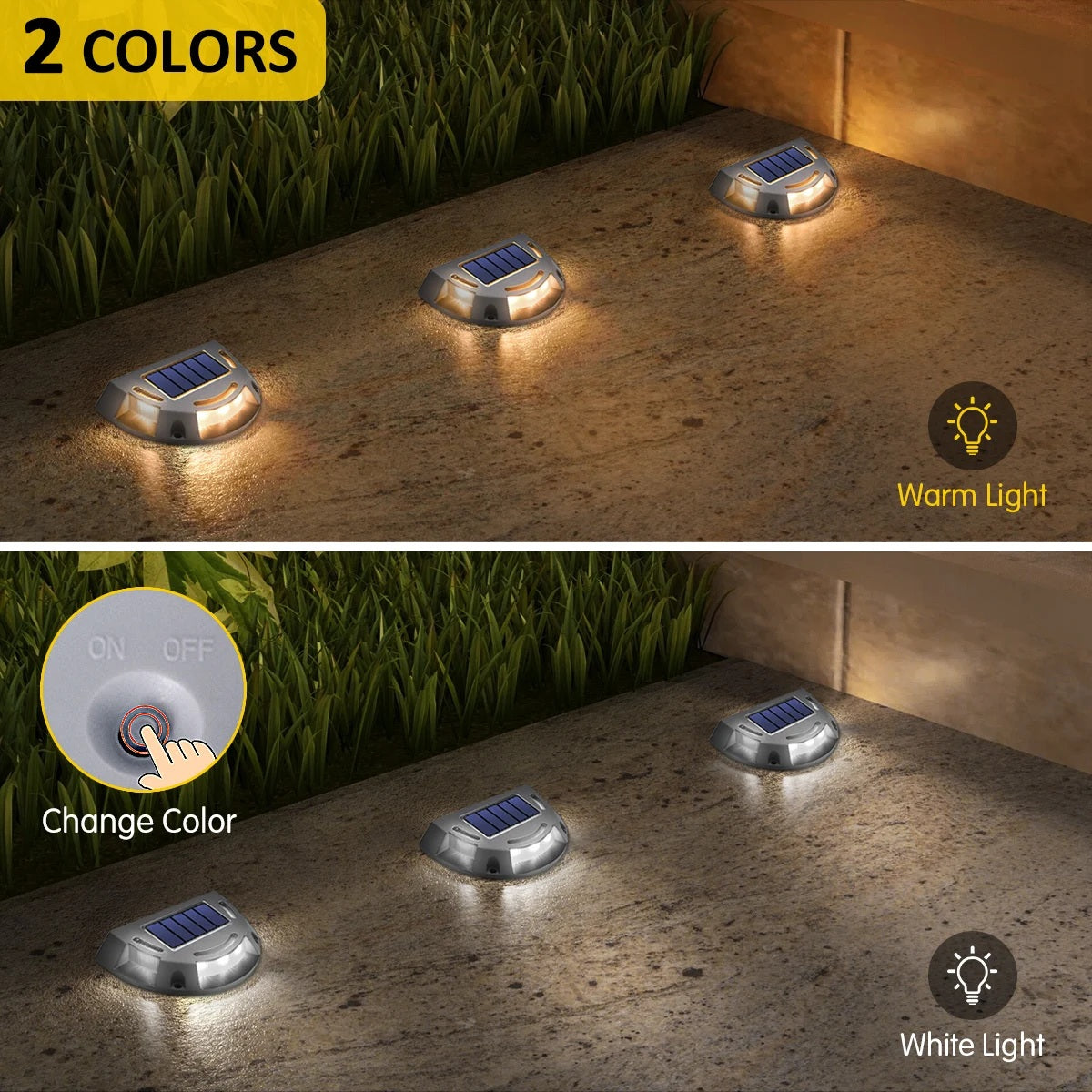 DriveEdge Duo – Aluminium Solar Driveway Lights (2-Pack)