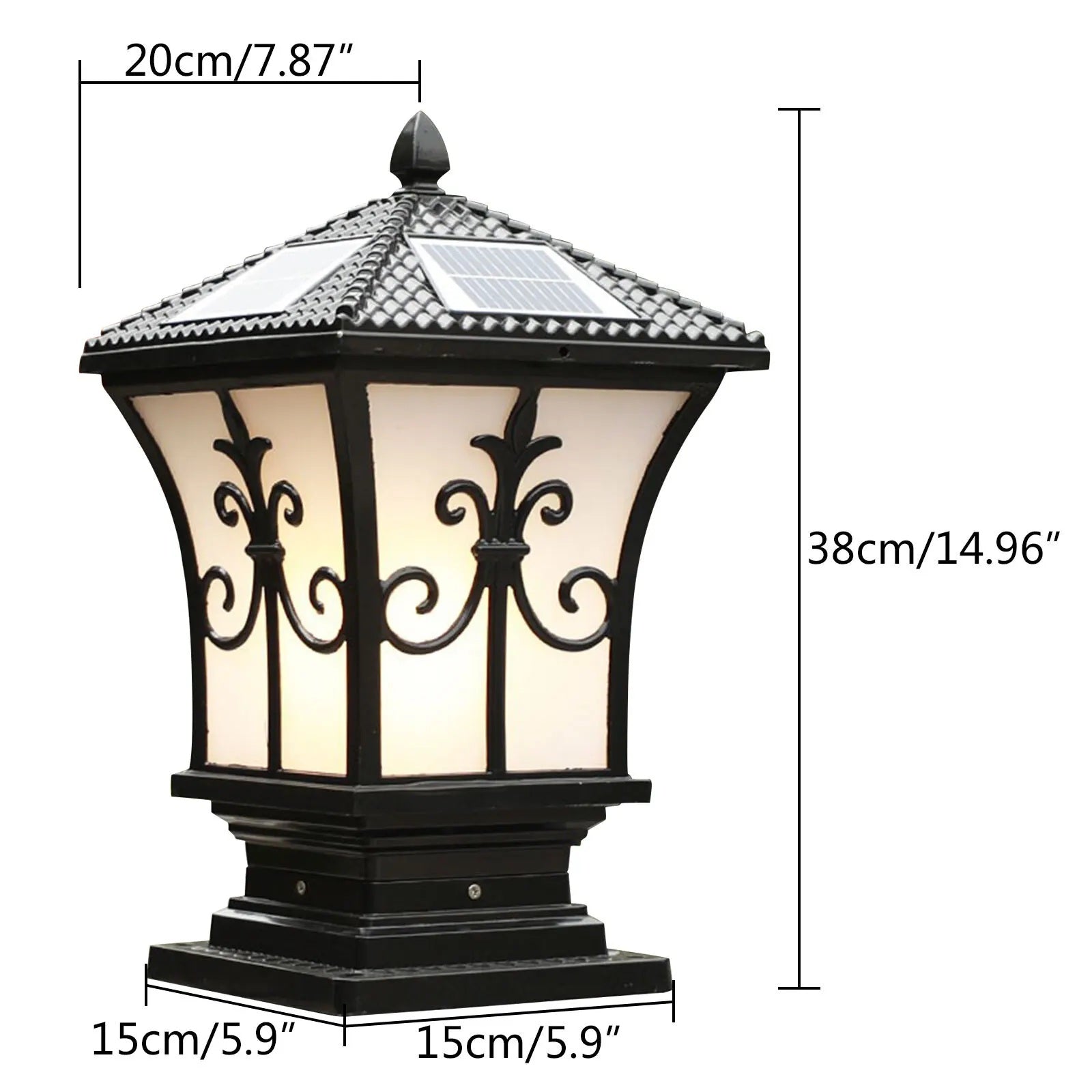 ShadowLite – Solar LED Post Light for Garden & Lawn