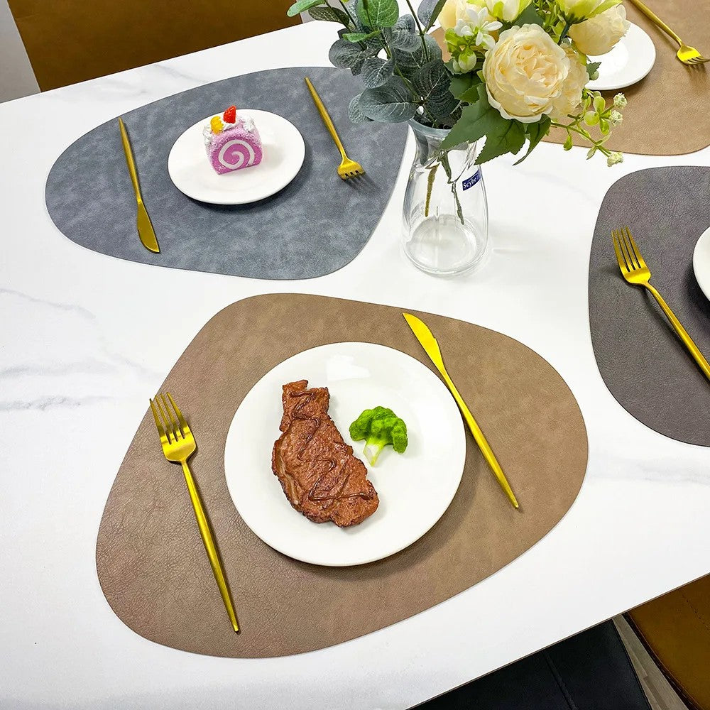 Cowhide Waterproof Double Sided Table Mat