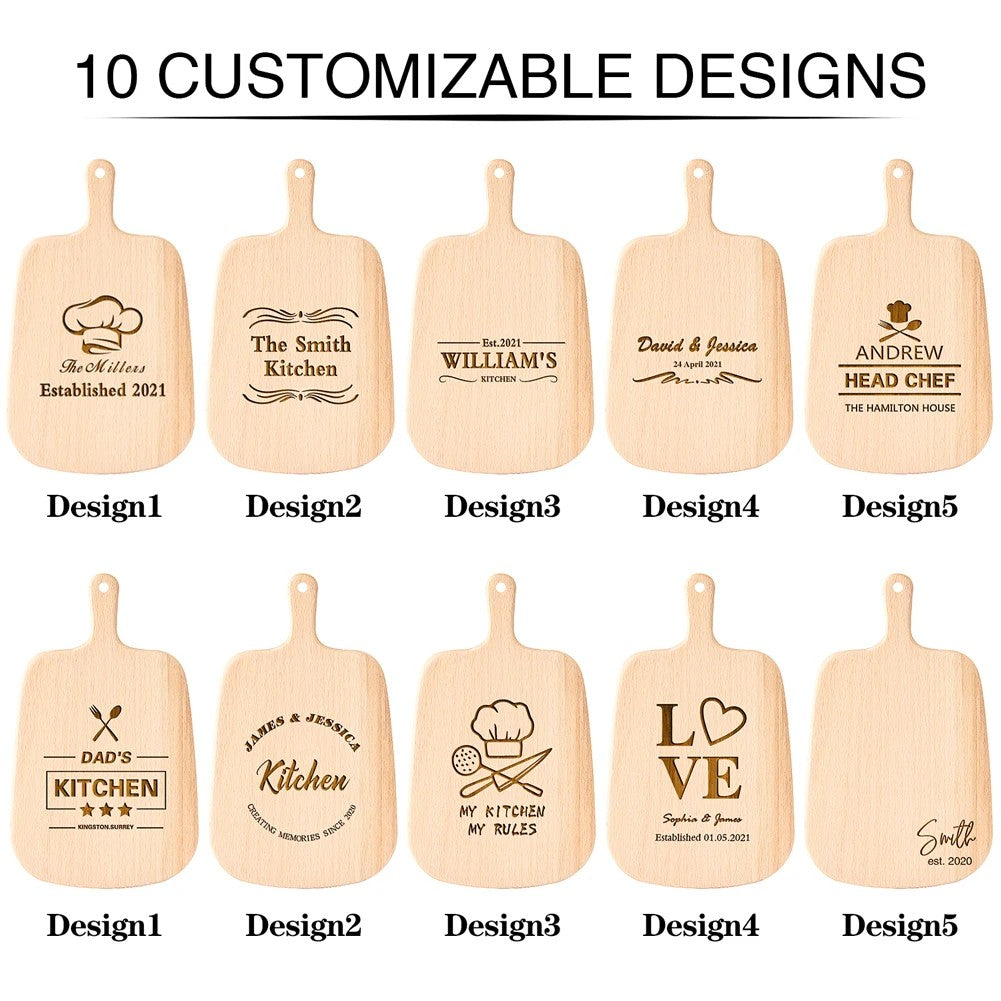 Dad’s Custom Kitchen Cutting Board – Engraved Gift for Fathers
