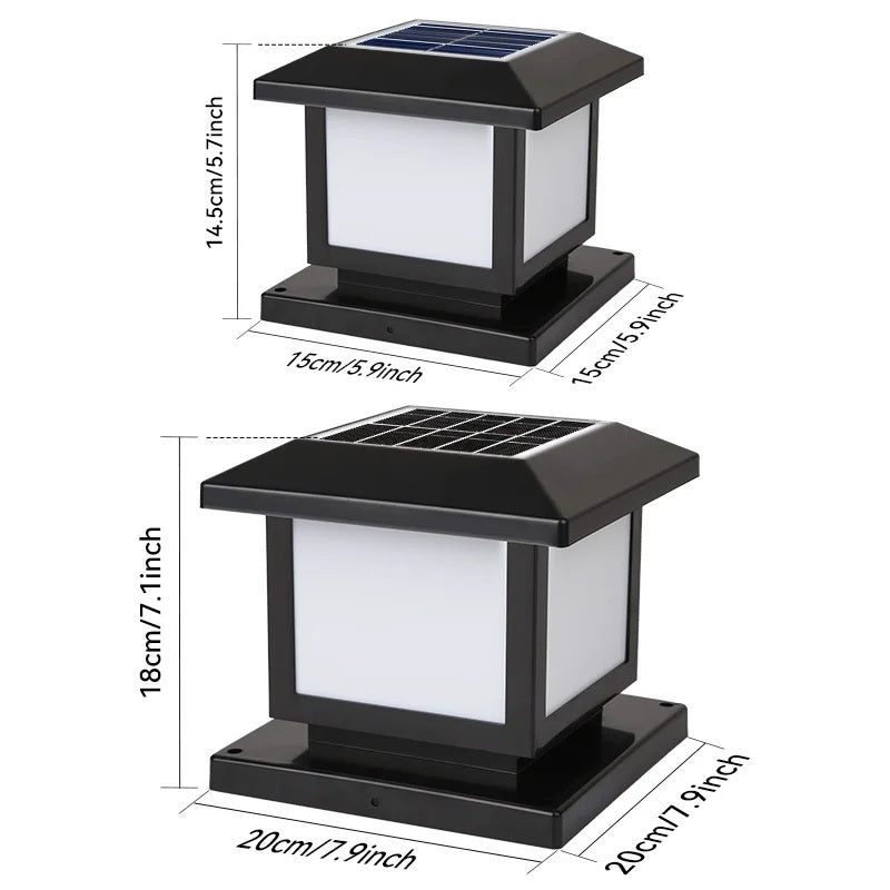 PostaGlow – Solar Pillar Light for Garden & Fence
