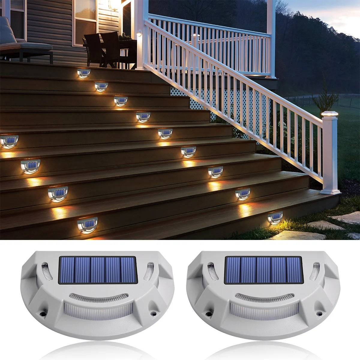 DriveEdge Duo – Aluminium Solar Driveway Lights (2-Pack)
