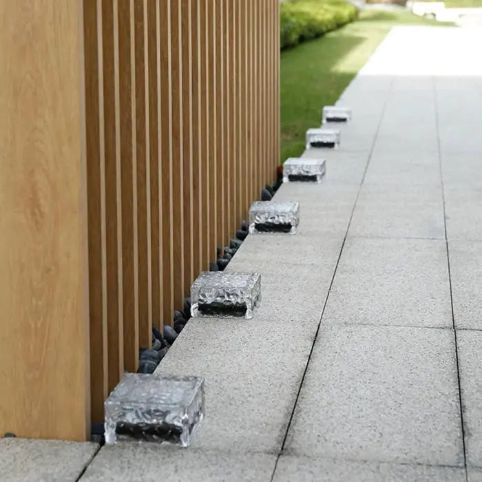 LumiBrick – Solar Glass Effect Brick Lights (Set of 4)
