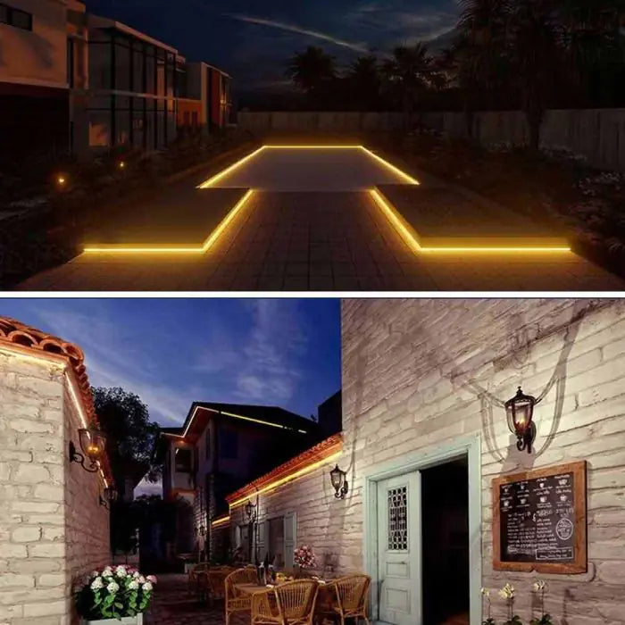 LumiFlex Solar Strip Light 5M – Hybrid RGB & White LED for Outdoor Use
